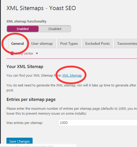 yoast seo网站地址设置