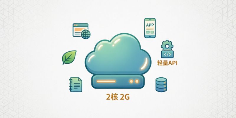 轻量级应用部署选择2核2G云服务器够用吗?