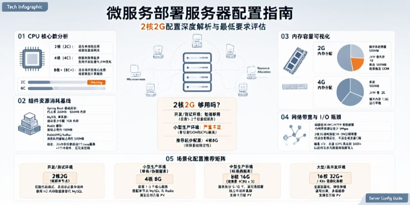 微服务部署对服务器配置有什么最低要求？2核2G够用吗？