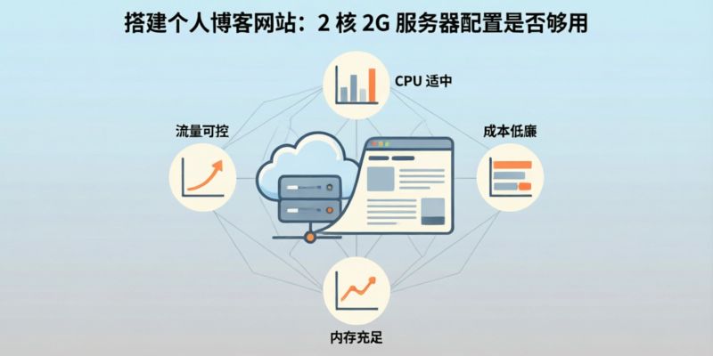 搭建个人博客网站2核2G服务器配置够用吗?