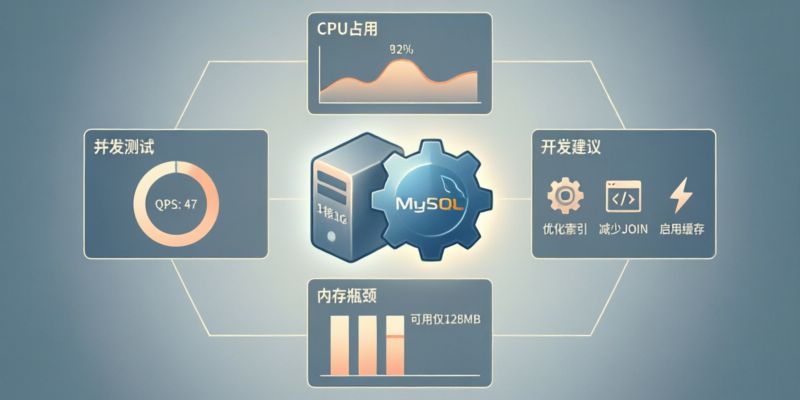 1核1G主机跑MySQL做开发测试环境是否足够?