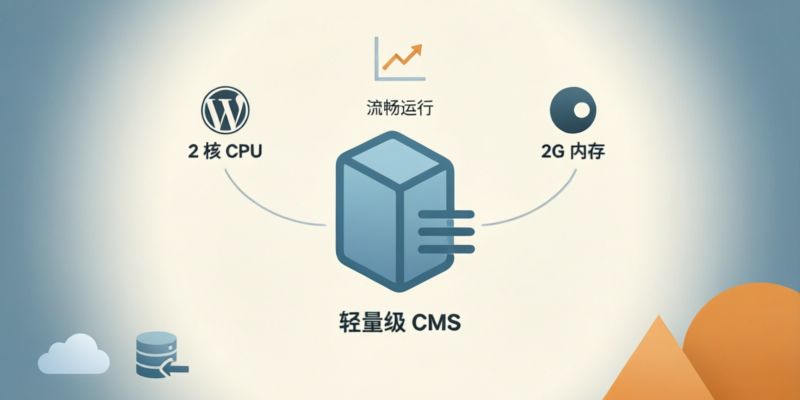 运行WordPress或Typecho等CMS系统,2核2G内存服务器是否足够?