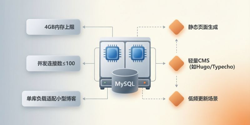 个人网站使用双核4G服务器运行MySQL是否够用?