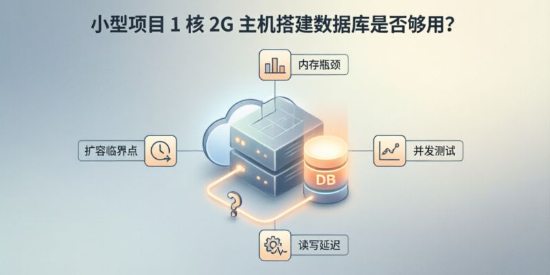 小型项目用1核2G主机搭建数据库是否够用?