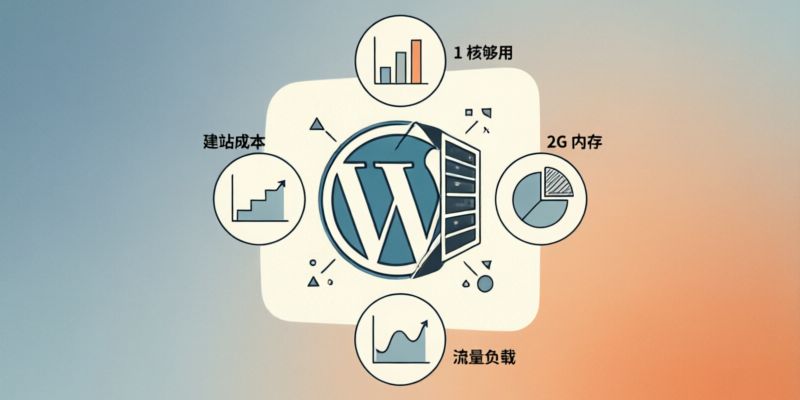 个人博客使用WordPress，选择1核2G服务器够用吗？