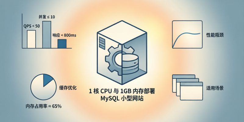 小型网站使用1核CPU和1GB内存的服务器部署MySQL是否足够?