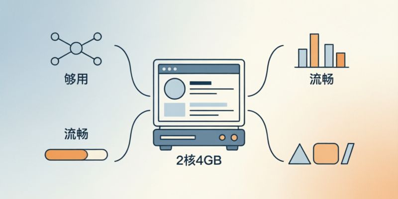 个人开发者用2核4GB服务器搭建博客或项目够用吗？