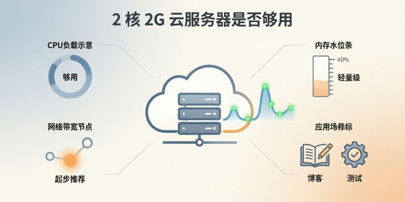 搭建个人博客或测试环境用2核2G云服务器够用吗?