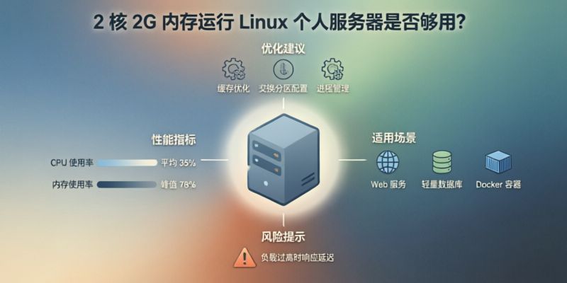 运行Linux系统的个人服务器,2核2G内存够用吗?