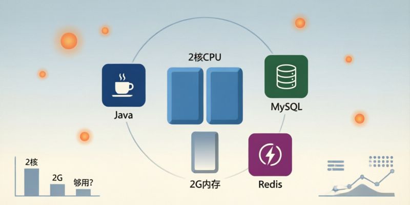 小型项目使用2核2G服务器部署Java、MySQL和Redis,资源够用吗?