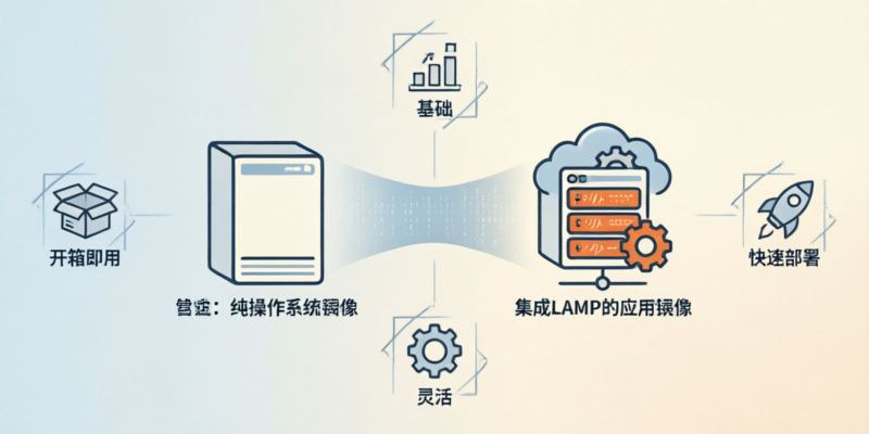 云服务器镜像类型中,纯操作系统镜像和集成LAMP的应用镜像如何选择?