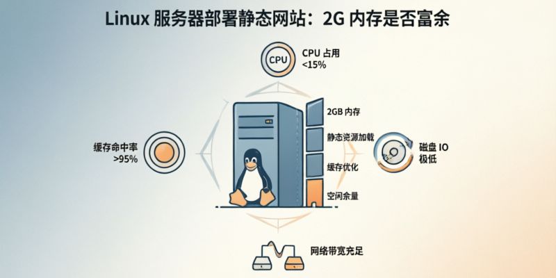 在Linux服务器上部署静态网站,2G内存是否有富余?