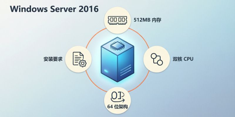 运行Windows Server 2016至少需要多少CPU和内存？