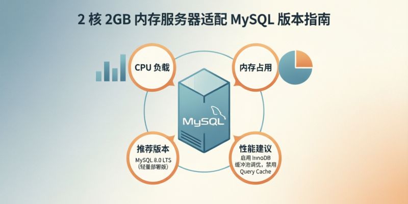 2核2GB内存的服务器适合安装哪个MySQL版本？