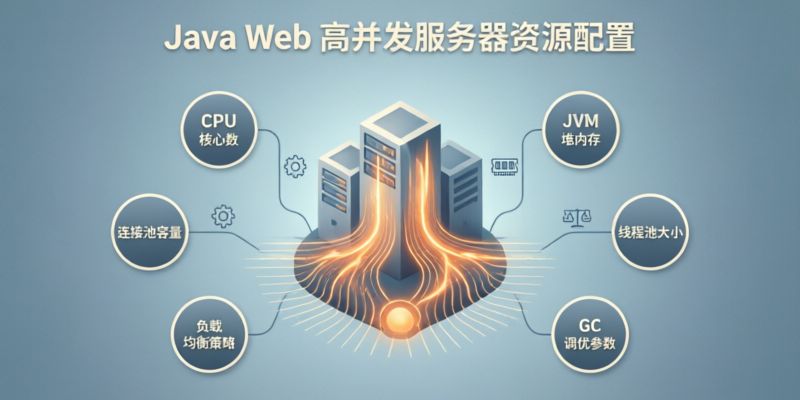 Java Web项目在高并发场景下需要怎样的服务器资源配置?