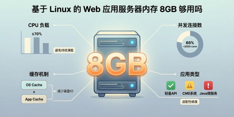 基于Linux的Web应用服务器内存8GB够用吗？